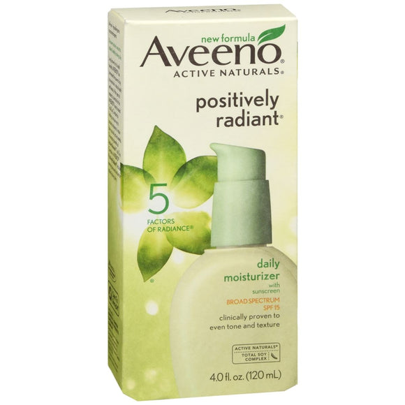 Aveeno Active Naturals Positively Radiant Daily Moisturizer with Sunscreen SPF 15 - 4 OZ
