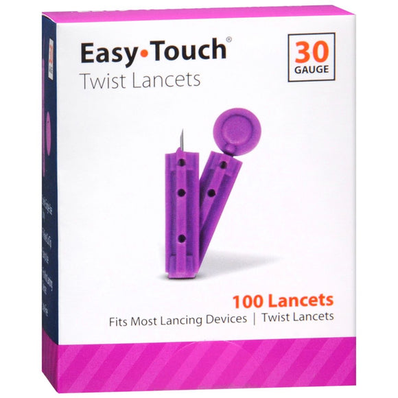 Easy Touch Twist Lancets 30 Gauge - 100 EA
