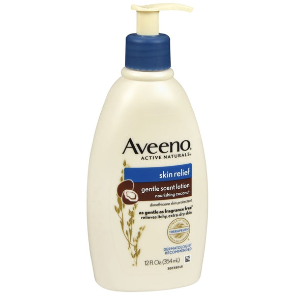 AVEENO Active Naturals Skin Relief Gentle Scent Lotion Nourishing Coconut - 12 OZ