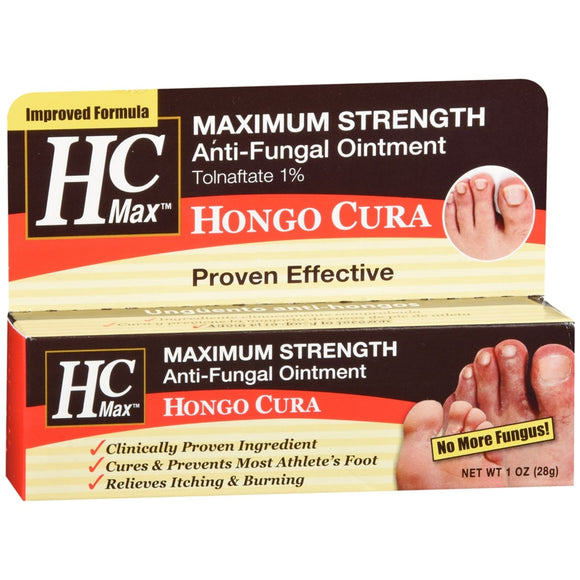 Hongo Cura Maximum Strength Anti-Fungal Ointment 1 oz