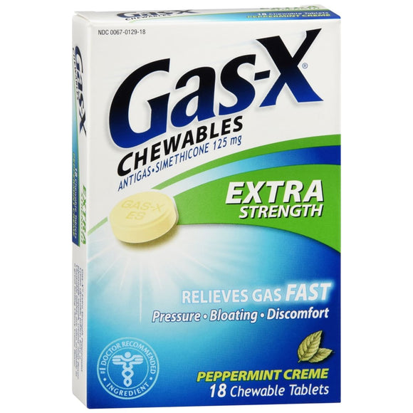 Gas-X Chewables Extra Strength Peppermint Creme - 18 TB