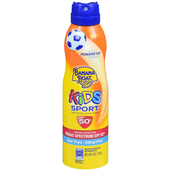 Banana Boat Kids Sport Sunscreen Lotion Spray SPF 50+ - 6 OZ