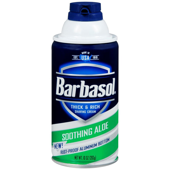 Barbasol Thick & Rich Shaving Cream Soothing Aloe - 10 OZ