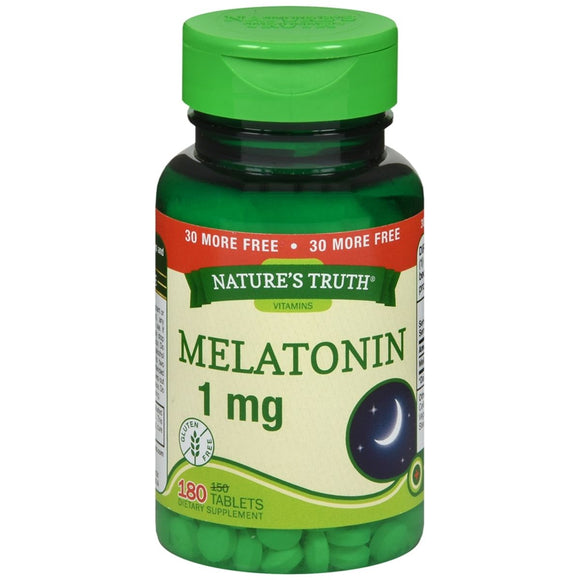 Nature's Truth Melatonin 1 mg Dietary Supplement Tablets - 180 TB