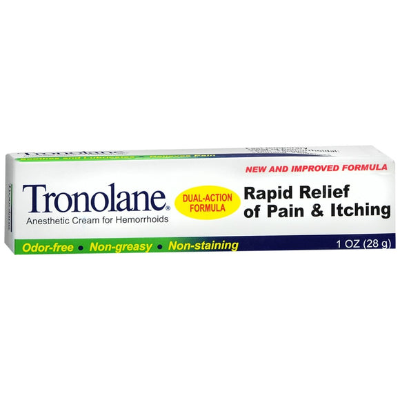 Tronolane Anesthetic Cream for Hemorrhoids - 1 OZ