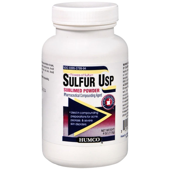 Humco Sulfur USP Sublimed Powder - 4 OZ