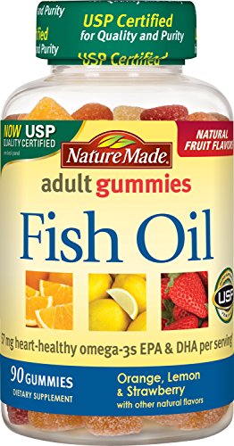 Nature Made Fish Oil Dietary Supplement Gummies Assorted Flavors 90 EA