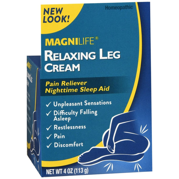 MagniLife Relaxing Leg Cream Pain Reliever Nighttime Sleep Aid - 4 OZ