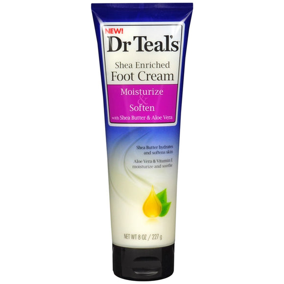 Dr Teal's Pure Epsom Salt Foot Cream, 8 oz