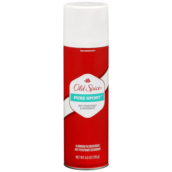 Old Spice High Endurance Anti-Perspirant Deodorant Spray Pure Sport - 6 OZ