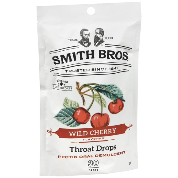 Smith Bros. Throat Drops Wild Cherry Flavored - 30 EA