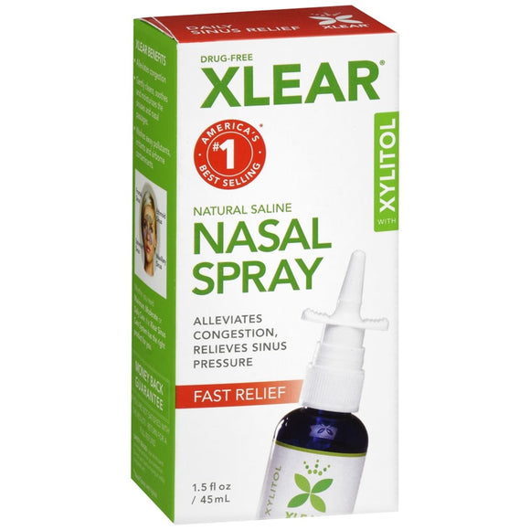 Xlear Natural Saline Nasal Spray - 1.5 OZ