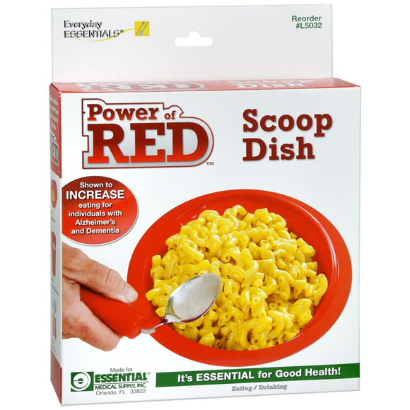 Essential Medical Supply Everyday Essentials Power of Red Scoop Dish - 1 EA
