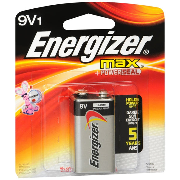 Energizer MAX Alkaline Battery 9 Volt - 1 EA