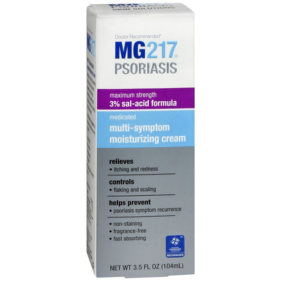 MG217 Psoriasis Medicated Multi-Symptom Moisturizing Cream Maximum Strength - 3.5 OZ