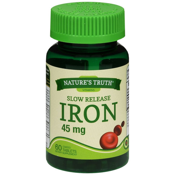 Nature's Truth Iron 45 mg Dietary Supplement Tablets - 60 TB