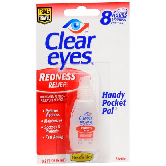 Lil' Necessities Clear Eyes Redness Relief Eye Drops Handy Pocket Pal - 0.2 OZ