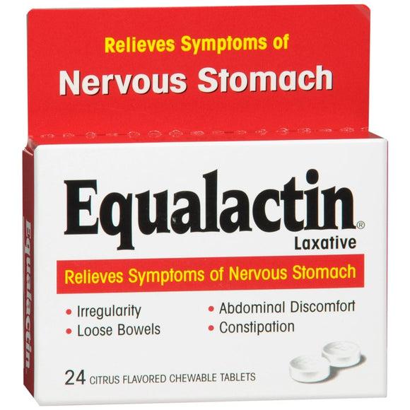 Equalactin Laxative Chewable Tablets Citrus Flavored - 24 TB