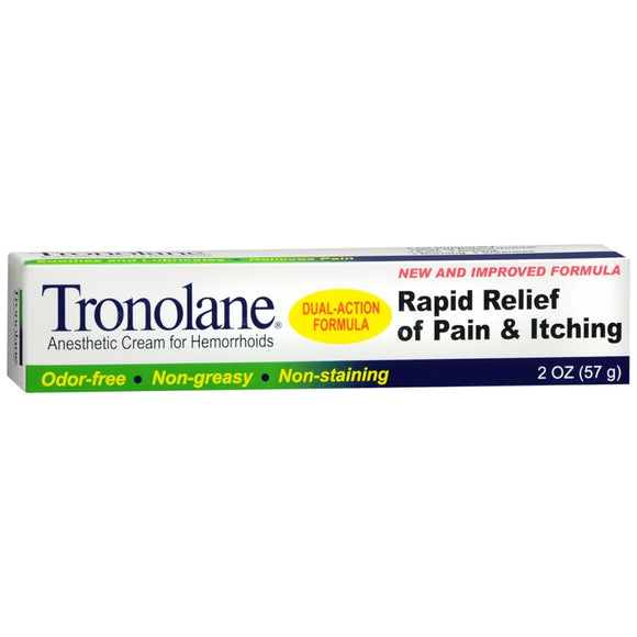 Tronolane Anesthetic Cream for Hemorrhoids - 2 OZ