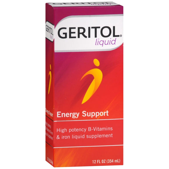 Geritol Energy Support Liquid Dietary Supplement - 12 OZ