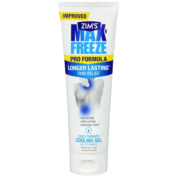 Zim's Max-Freeze Pro Formula Cold Therapy Cooling Gel - 4 OZ
