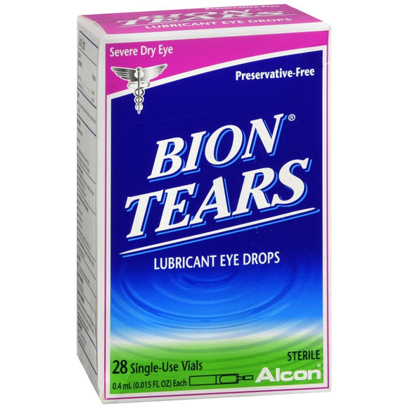 Bion Tears Lubricant Eye Drops Single-Use Vials 28 Pack - 28 EA