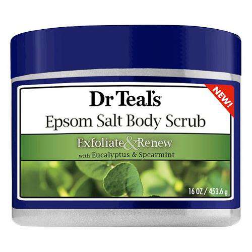 Dr Teal's Exfoliate & Renew Eucalyptus & Spearmint Epsom Salt Body Scrub 16 ounces