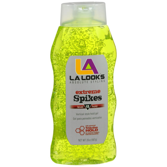LA Looks Extreme Spikes Vertical Style Hold Gel Level 12 Hold  - 20 OZ