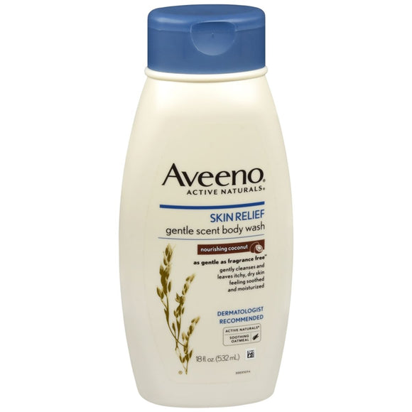 Aveeno Active Naturals Skin Relief Gentle Scent Body Wash - 18 OZ