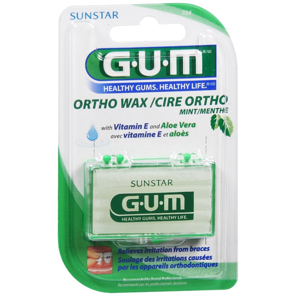 Gum Ortho Wax Mint - 1 EA