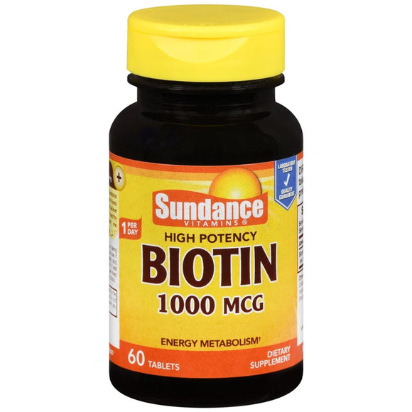 Sundance Biotin 1000 mcg Tablets - 60 TB