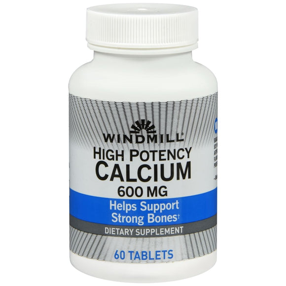 Windmill High Potency Calcium 600 mg Tablets - 60 TB
