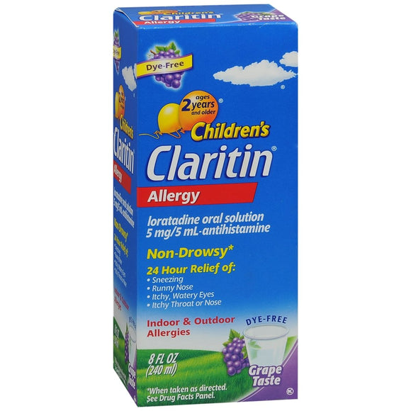 Claritin Children's 24 Hour Allergy Relief Liquid Grape - 8 OZ