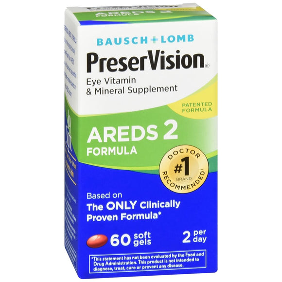 Bausch + Lomb PreserVision AREDS 2 Formula Soft Gels - 60 CP