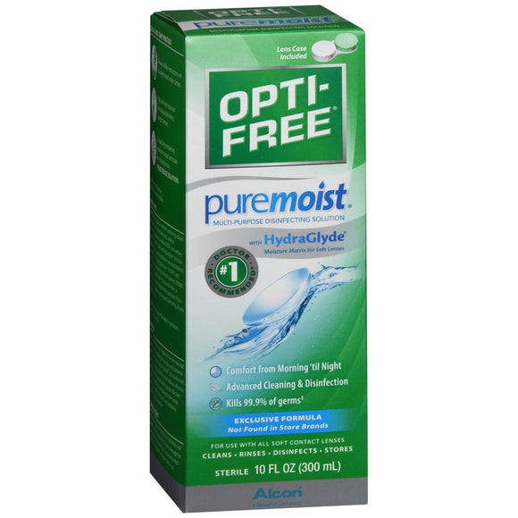 OPTI-FREE Puremoist Multi-Purpose Disinfecting Solution - 10 OZ