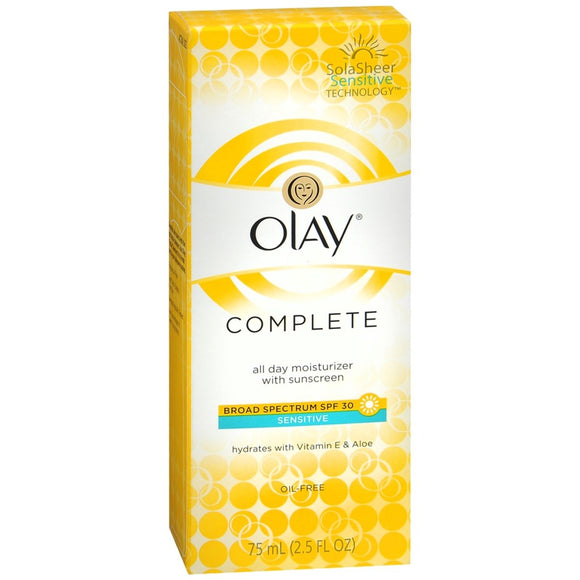 OLAY Complete All Day Moisturizer with Sunscreen SPF 30 Sensitive - 2.5 OZ