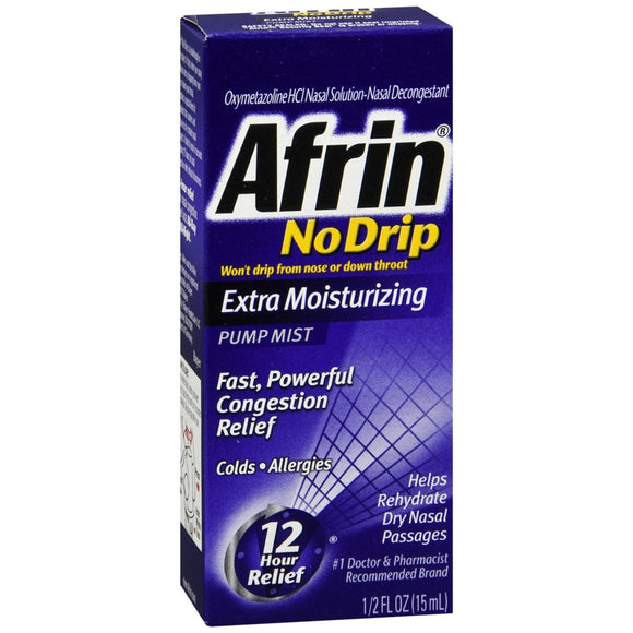 Afrin No Drip Extra Moisturizing Pump Mist - 15 ML