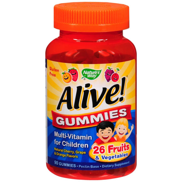 Nature's Way Alive! Premium Gummies for Children - Buy Packs and Save (Pack of 3)