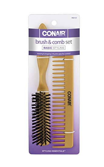 CONAIR WD GR BRUSH/COMB SET