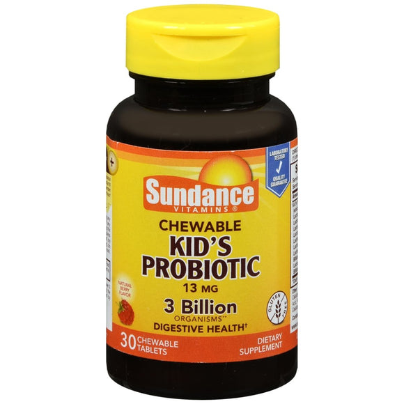 Sundance Kid's Probiotic 13 mg Chewable Tablets Natural Berry Flavor - 30 TB