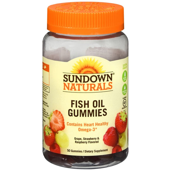 Sundown Naturals Fish Oil Gummies - 50 EA