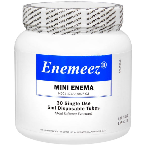 Enemeez Mini Enema Single Use Tubes - 30 EA