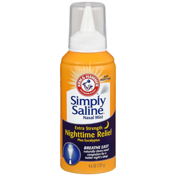 Simply Saline Nasal Mist Extra Strength Nighttime Relief - 4.6 OZ