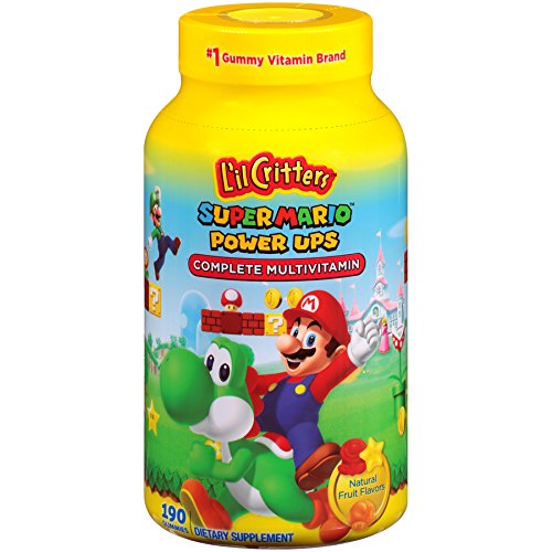 L'il Critters Super Mario Brothers Complete Multivitamin Gummies, 190 Count