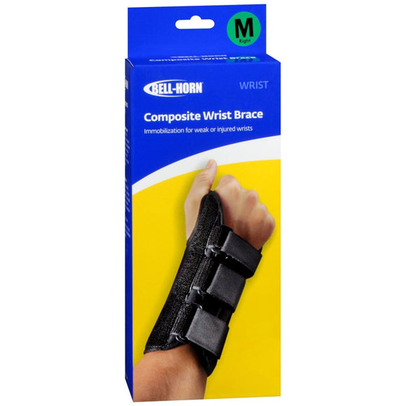 Bell-Horn Composite Wrist Brace Black Medium Right 206M - 1 EA