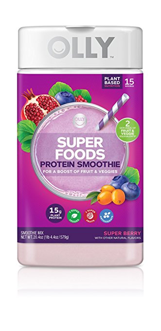 Olly Super Foods Smoothie Drink Mix ‑ Super Berry ‑ 22.5oz