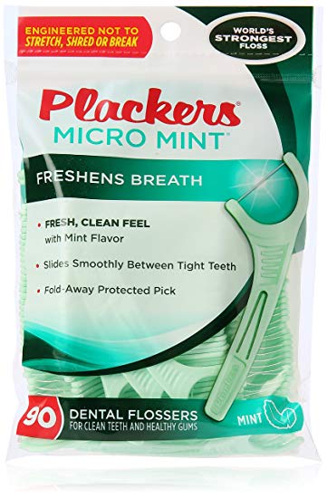 PLACKERS FLOSSERS MICRO MINT 90 CT