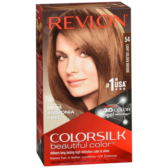 Revlon ColorSilk Beautiful Color Permanent Hair Color Light Golden Brown 54 - 1 EA