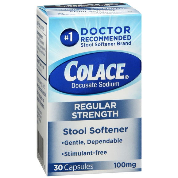 Colace Capsules Regular Strength - 30 CP