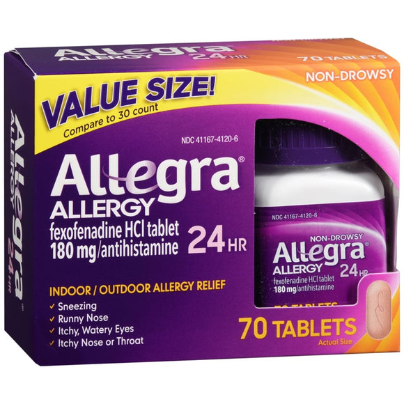 Allegra Allergy 24 Hr Tablets - 70 TB